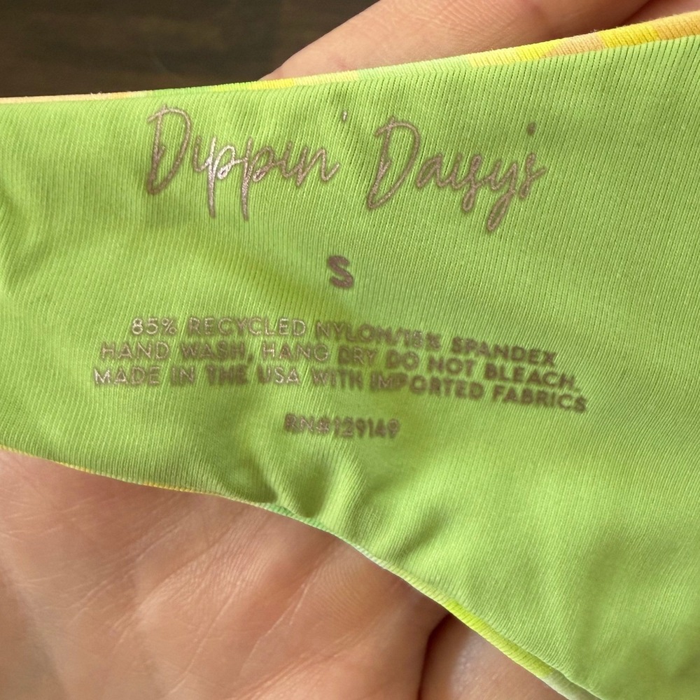 Dippin Daisy's Women's Pretty Plaid Underwire Tie Strap Bikini Set Size Small - Picture 7 of 9